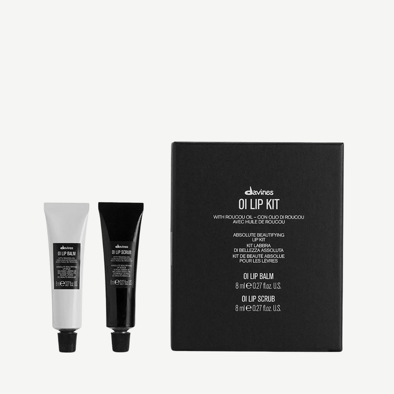 Davines OI Lip Kit | Lip Scrub + Lip Balm