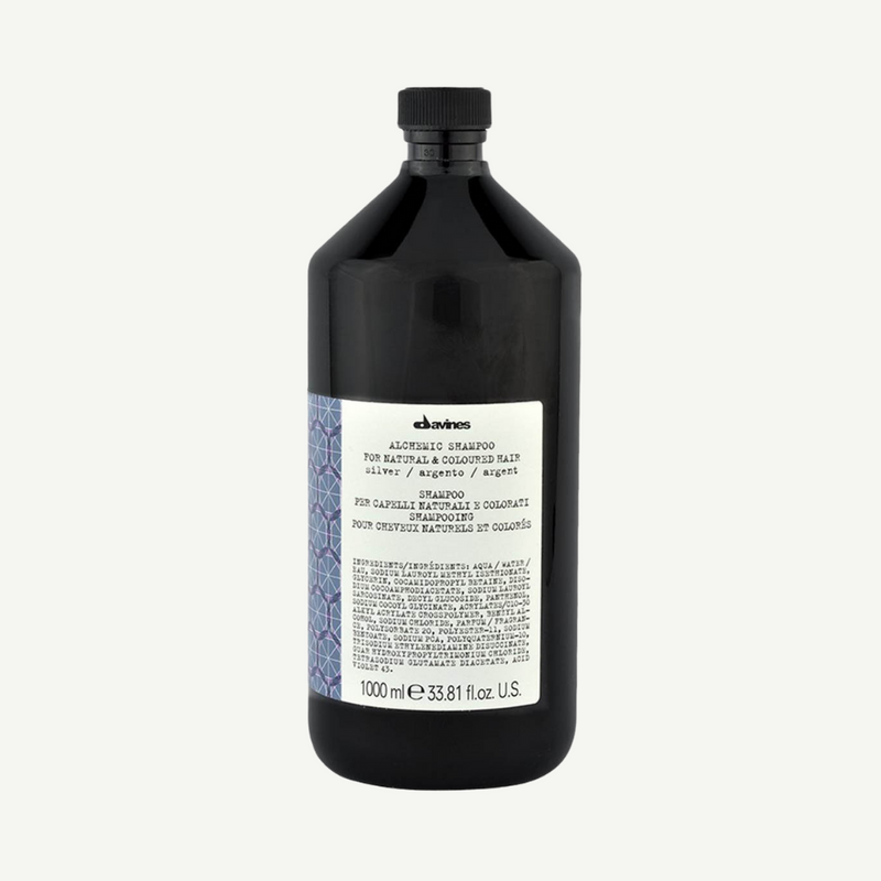 Davines ALCHEMIC Shampoo in SILVER 1000 ml | Purple Shampoo for Bleached Hair